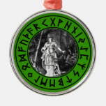 Freya Shield Metal Ornament at Zazzle