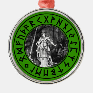 Freya Shield Metal Ornament