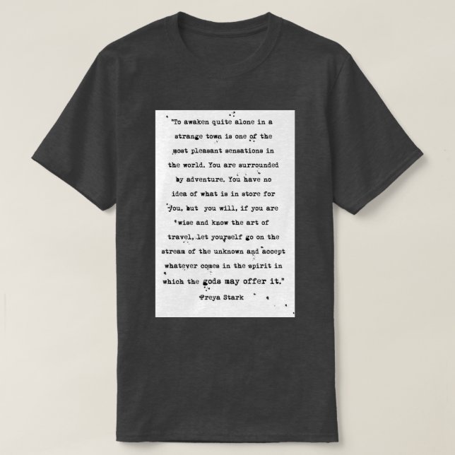 Freya Stark Explorer T-Shirt (Design Front)