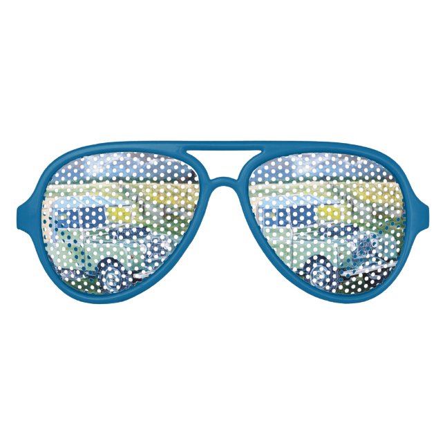 "FREYA " Truck Cab Land Rover Aviator Glasses (Front)