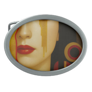 Freya's golden tears with dark hair belt buckle