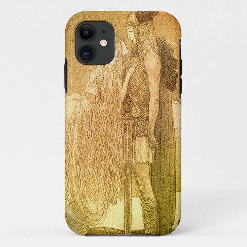 Freyja and Svipdag by John Bauer 1911 iPhone 11 Case