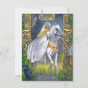 Freyja Rides through the Gates of Folkvangr Postcard