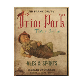 Friar Park Tavern & Inn Wood Sign | Pub Decor