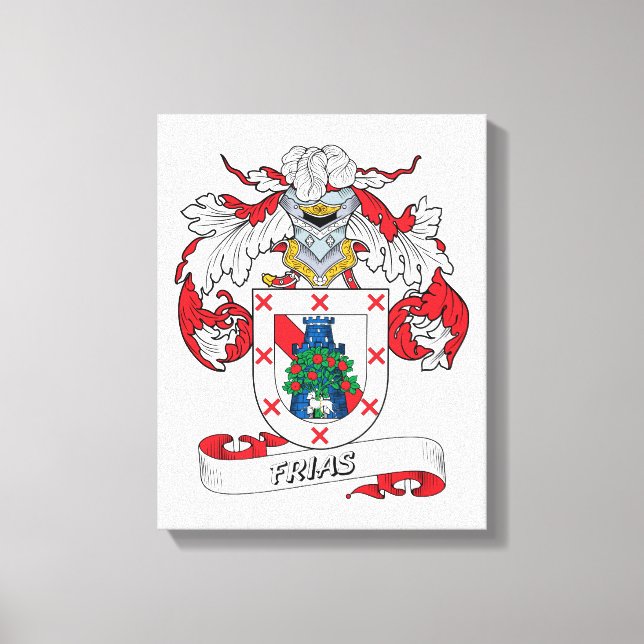 Frias Family Crest Canvas Print (Front)