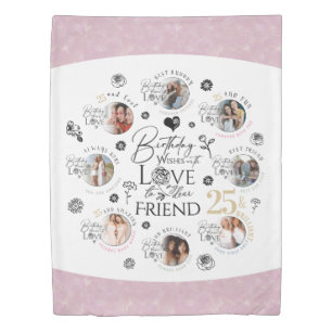 `FriBirthday Photo Collage Duvet Cover