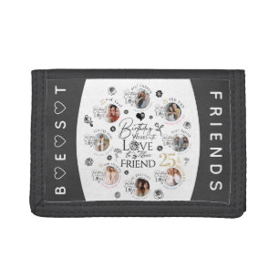 `FriBirthday Photo Collage Tri-fold Wallet