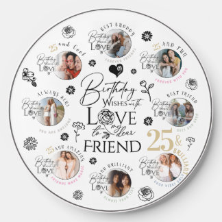 `FriBirthday Photo Collage Wireless Charger