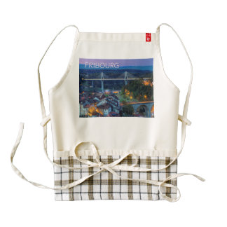 Fribourg city, Switzerland Zazzle HEART Apron