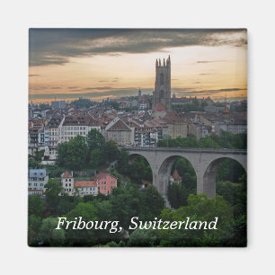 Fribourg Switzerland Photo Magnet
