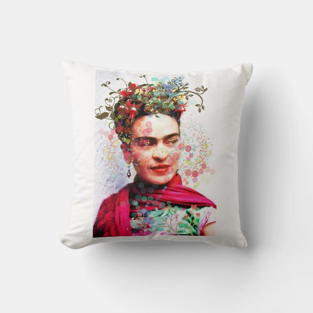 Frida Art  Throw Pillow (Front)