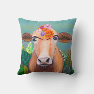 Frida Cowlo Throw Pillow