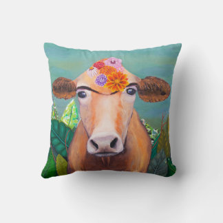 Frida Cowlo Throw Pillow