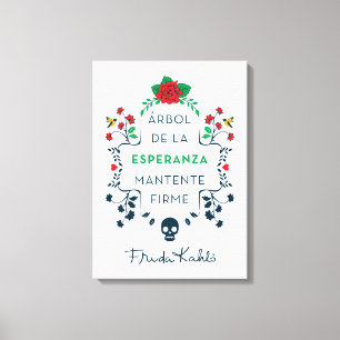 Frida Kahlo Árbol De La Esperanza Canvas Print