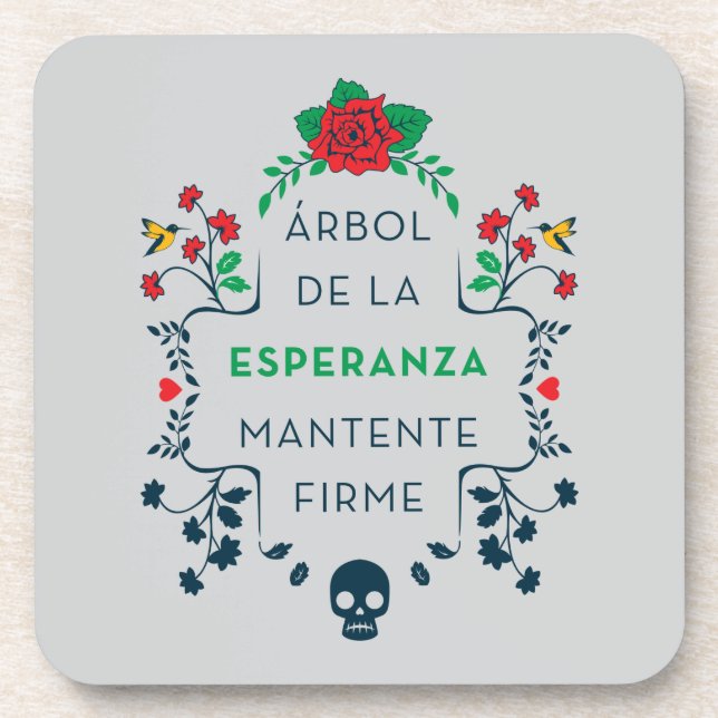 Frida Kahlo | Árbol De La Esperanza Drink Coaster (Front)