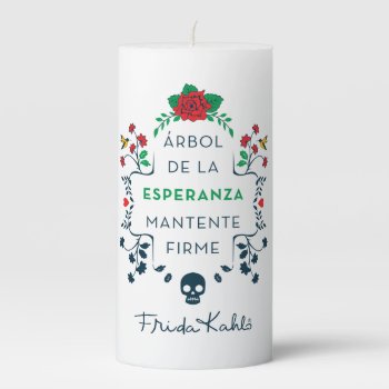 Frida Kahlo | Árbol De La Esperanza Pillar Candle by fridakahlo at Zazzle