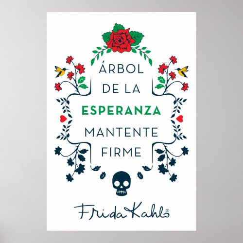 Frida Kahlo  rbol De La Esperanza Poster