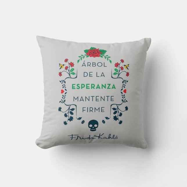 Frida Kahlo | Árbol De La Esperanza Throw Pillow (Front)