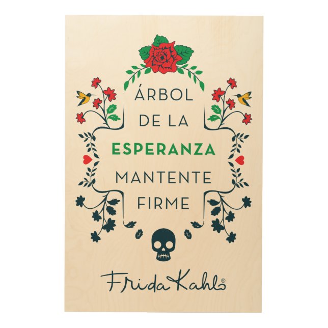 Frida Kahlo | Árbol  De La Esperanza Wood Wall Art (Front)