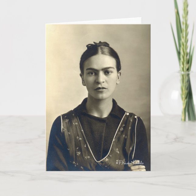 Frida Kahlo Arms Crossed Card (Front)