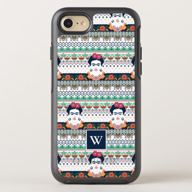 Frida Kahlo | Aztec Otterbox iPhone Case (Back)