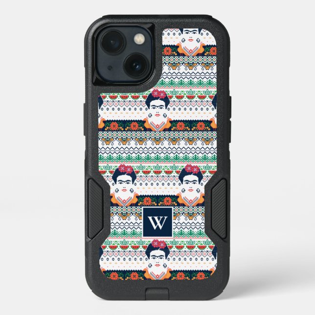 Frida Kahlo | Aztec Otterbox iPhone Case (Back)
