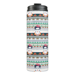 Frida Kahlo Aztec Thermal Tumbler