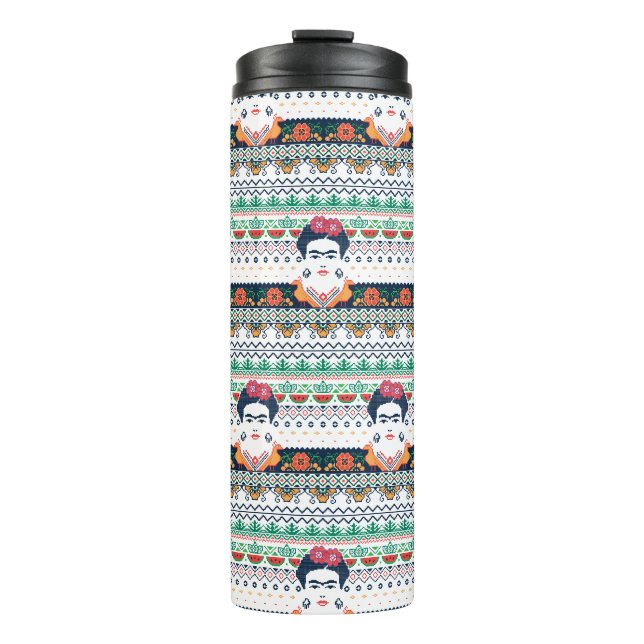 Frida Kahlo | Aztec Thermal Tumbler (Front)