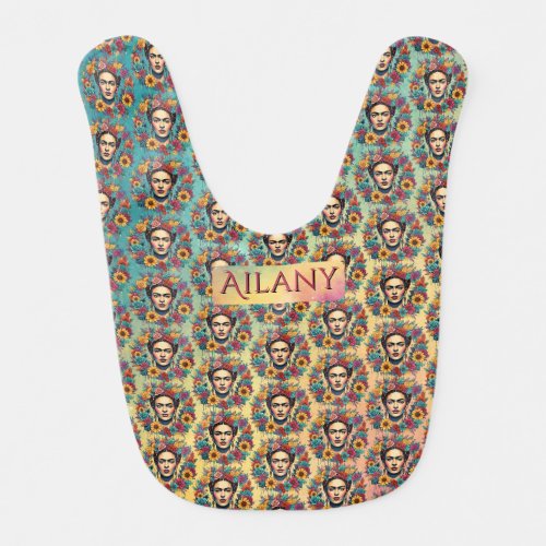 Frida Kahlo Baby Bib