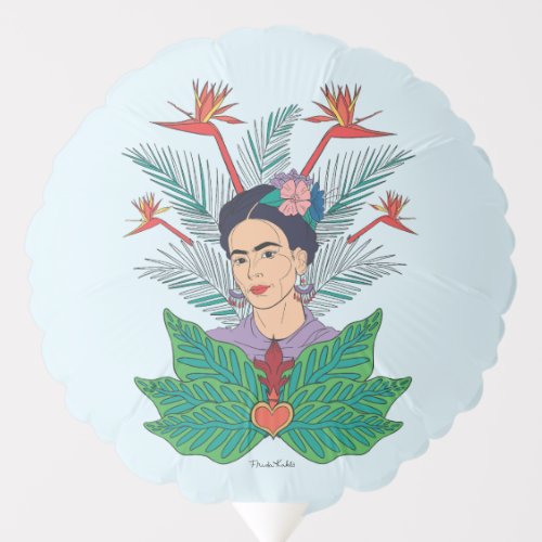 Frida Kahlo  Birds of Paradise Floral Graphic Balloon
