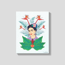 Frida Kahlo | Birds of Paradise Floral Graphic Canvas Print
