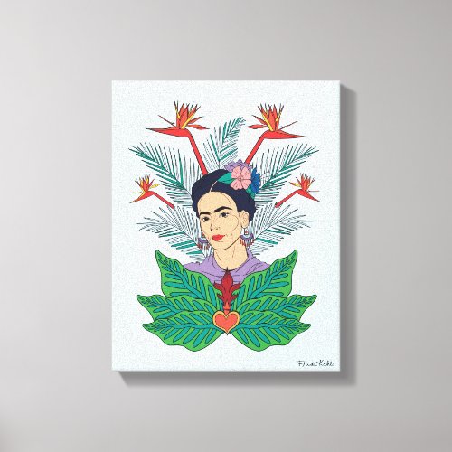 Frida Kahlo  Birds of Paradise Floral Graphic Canvas Print