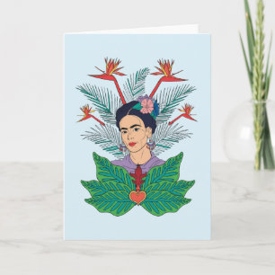 Frida Kahlo Birds of Paradise Floral Graphic Card