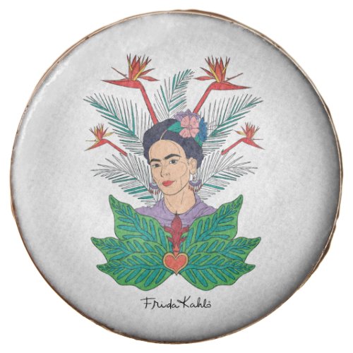 Frida Kahlo  Birds of Paradise Floral Graphic Chocolate Covered Oreo