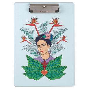 Frida Kahlo   Birds of Paradise Floral Graphic Clipboard