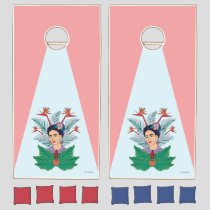 Frida Kahlo | Birds of Paradise Floral Graphic Cornhole Set