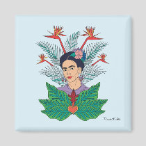 Frida Kahlo | Birds of Paradise Floral Graphic Magnet