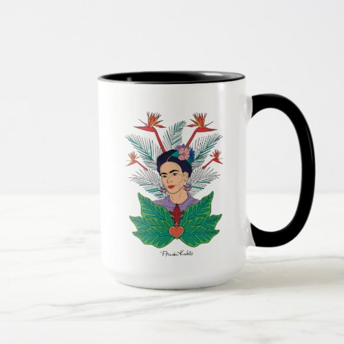 Frida Kahlo  Birds of Paradise Floral Graphic Mug