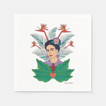 Frida Kahlo | Birds Of Paradise Floral Graphic Napkins by fridakahlo at Zazzle