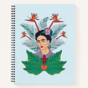 Frida Kahlo Birds of Paradise Floral Graphic Notebook