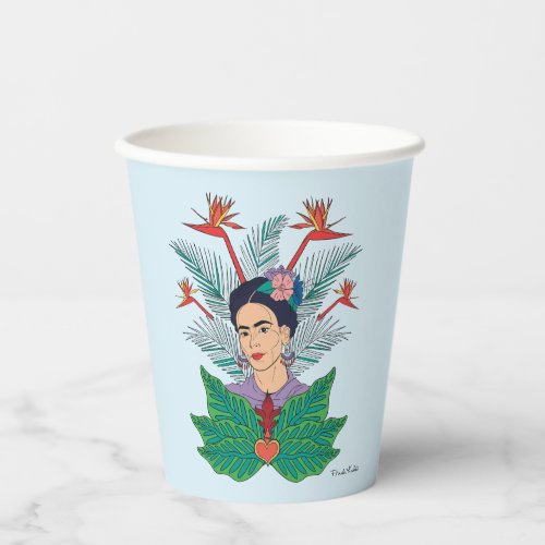 Frida Kahlo  Birds of Paradise Floral Graphic Paper Cups
