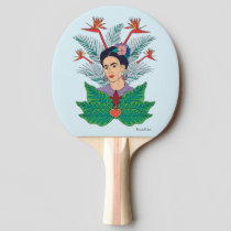 Frida Kahlo | Birds of Paradise Floral Graphic Ping Pong Paddle