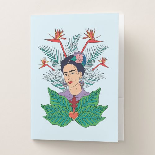 Frida Kahlo  Birds of Paradise Floral Graphic Pocket Folder