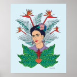 Frida Kahlo | Birds of Paradise Floral Graphic Poster