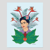 Frida Kahlo | Birds of Paradise Floral Graphic Poster