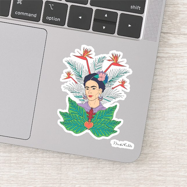 Frida Kahlo | Birds of Paradise Floral Graphic Sticker (Detail)