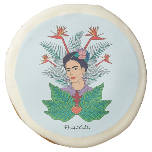 Frida Kahlo  Birds of Paradise Floral Graphic Sugar Cookie