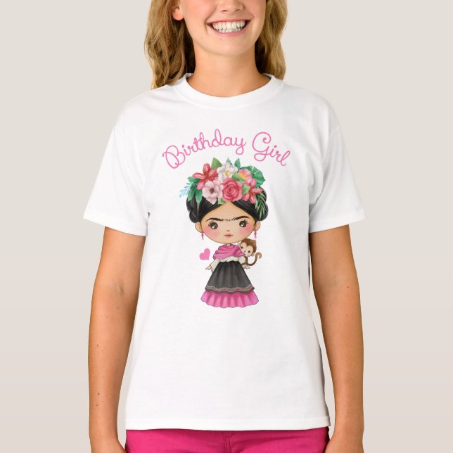 Frida Kahlo Birthday Girl Shirt (Front)
