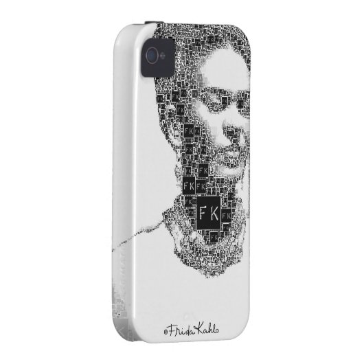 Frida Kahlo Black and White Portrait Case-Mate iPhone Case (Back/Right)