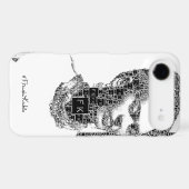 Frida Kahlo Black and White Portrait Case-Mate iPhone Case (Back (Horizontal))